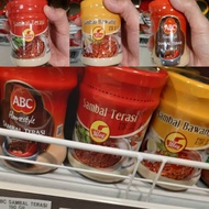 Sambal Uleg Sambal Terasi ABC**sambalawang Uleg**sambal Teraci Uleg jar packaging