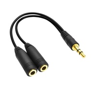 3.5mm One Point Two Audio Cable Couple Cable Sharing Headphone 1 Point 2 Extension Cable One Male to