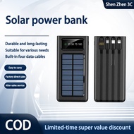 Solar powerbank 100000mah original 150000mAh powerbank original with build in cord Solar Charger 2 U
