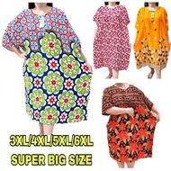 Batik Dress( 3XL- 6XL )SUPER BIG SIZE Comfortable To Wear