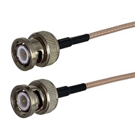 RG316 RG174 RG58 RG400 RG142 BNC Male Plug to BNC Male Connector Crimp RF Coaxial Jumper Pigtail Cab