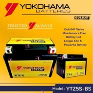 YMSMOTOR YTZ5S YTZ5 BATTERY GOLD MF SERIES EX5 (NO STARTER) LC135 V2-V8 SRL115 Y15 EGO-LC YOKOHAMA