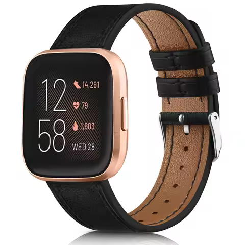 Soft Leather Strap For Fitbit Versa /Versa 2/Versa Lite Smart Watchband Sport Bracelet For Fitbit Ve