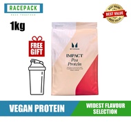 Myprotein Pea Protein Isolate Powder 1kg to 2.5kg Plant Based Vegan Free Shaker for 1kg Racepack.sg