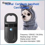 [fixory] Handheld Pet Scanner 134.2KHz Information Storage RFID Fdx-B Portable Universal Pet ID Micr
