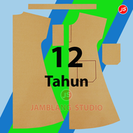 Pola Instan Daster Anak Lengan Setali [ Pola Baju Jamblang Studio ]