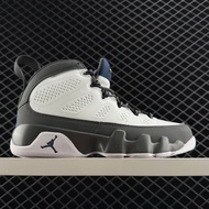 AJ9 Retro High-Top Retro All-Match Sports Basketball Shoes Men's Shoes Gray White