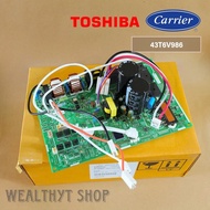 43T6V986 แผงวงจรแอร์ Carrier แผงบอร์ดแอร์แคเรียร์ บอร์ดคอยล์ร้อน รุ่น 38TEVGB018-703 RAS-18U2ACV2G-T