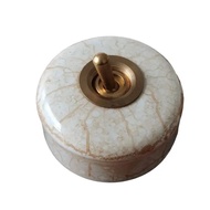 Retro National Trend B & B Full Brass Switch Wall Switch 86 Type Toggle Open Hanging Japanese Style 