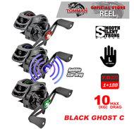 (Max Drag 10kg) Tomman Black Ghost C Baitcasting Casting Fishing Reel Bc Left Handle