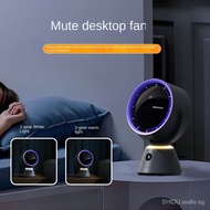 "Smart Display USB Desk Fan with Night Light Function - Mini Office Table Fan"