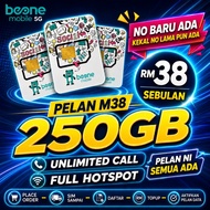 (PLAN TERMURAH) 250GB Unlimited Speed BeONE Mobile Simkad 4G/5G Coverage Maxis