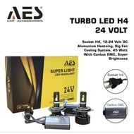 H4 LED Headlight Turbo AES 12-24 Volt For Car