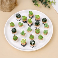 Simulated Cactus Micro-landscape Ornaments Moss Succulents Decoration Succulent Plants Cute Ornaments