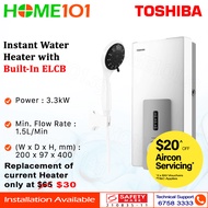 Toshiba Instant Water Heater With Build In ELCB *NO INSTALLATION*