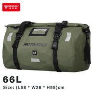 MOTOWOLF Riding Waterproof luggage handbag SADDLE Bag 40L 66L Motorcycle Travel Dry Duffel Bag