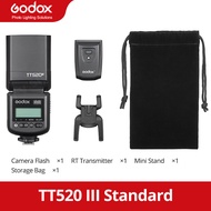 Godox TT520III THINKLITE กล้อง DSLR กล้องเอนกประสงค์ไร้สายแฟลช Speedlite สำหรับ Canon Nikon Pentax O