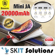 ★Baseus Mini JA 20000mAh Power Bank Powerbank Portable Battery Charger★3 Output 2 Input★Type-C Input