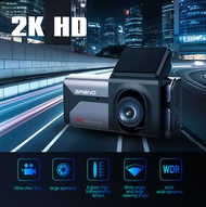 กล้องแดชแคมการขับขี่ K07เลนส์คู่4K + 2K 3.69ส่วนรถยนต์ HD DVR เลนส์มุมกว้าง G-Sensor จอถอยหลังการเชื