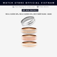 [Genuine] Genuine Daniel Classic Emalie Ring Satin White, Size 48-62mm for Men and Women - DANIELSTO