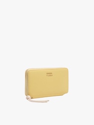BIMBA Y LOLA - MEDIUM BANANA LEATHER HORIZONTAL WALLET