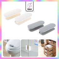 TDLV 2 Pcs Plastic Self Adhesive Window Cabinet Handles Door Wardrobe Drawer Toilet Handles