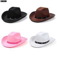 SIRENU Studded Cowboy Hat  Fancy Dress Adult Cowgirl