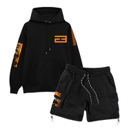 One Set Hoodie & Cargo Erito ejji - Tech Suit Made of Soft, Cool Fleece Fabric Size M-XXL