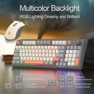 Hyun Silver Fox K82 Gaming Keyboard Mouse Set Mechanical Feel Wired Keyboard Gaming Keyboard Three C
