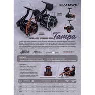 NEW!! SEAHAWK TAMPA SPINNING REEL SIZE 1K, 2.5K, 4K, 6K
