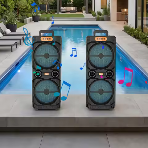 BT Speaker Portable Speaker 16W Outdoor Wireless Speaker Heavy Bass Sound Column Big Power Stereo Sp