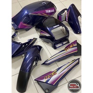 COVERSET BODYSET RXZ MILI TERMASUK TANK ORIGINAL EQUIPMENT MANUFACTURED OEM GRAPHIC 7 DVC PURPLE STICKER SIAP TANAM