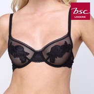 BSC Lingerie ชุดชั้นในลูกไม้เซ็กซี่ มีโครง ซีทรู รุ่น BB1453