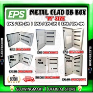 EPS M SIZE METAL CLAD DB ENCLOSURE BOX 2,3,4 ROWS EM2/EM2M/EM3/EM3M/EM4/ EM4M FOR MCCB USE BESI BOX