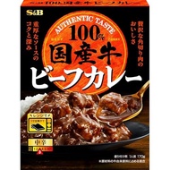【Direct from Japan】S&B SB Foods Domestic beef curry medium spicy 170g x 6 pieces [Microwave safe]