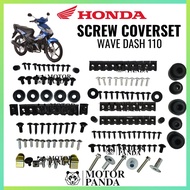 HONDA WAVE DASH 110 DASH110 BODY COVER SCREW SKRU SKREW CAVER SET COMPLETE FULL COVERSET 100% GOOD Q