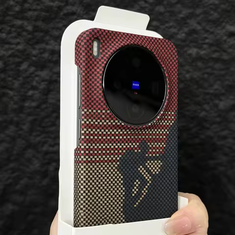 Frameless Carbon Fiber Kevlar Magnetic For Magsafe Case For VIVO X300 Pro X300S Wireless Charging Pl