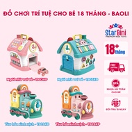 Montessori busy toy BAOLI BL4 House and Train, fun busybox, intellectual educational toy