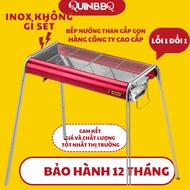 Charcoal grill, foldable stainless steel charcoal grill, high-end company product QUIN BBQ Model CH4