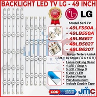 READY, BACKLIGHT TV LED LG 49 INC 49LF550 49LB550 49LB582 49LB620 49LF