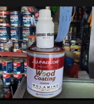 Cat Finishing Wood Coating Sanding Sealer Alfaglos Melamine 1Liter + Hardener Alfaglos Premium High 