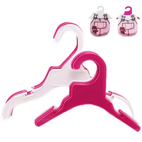 5pcs/lot Pet Clothes Plastic Hanger Solid Non-slip Puppy and Cat Coat Hanger Save-space Wordrobe Sto