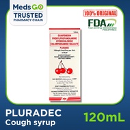 PLURADEC Syrup for Cough 120mL - Guaifenesin Expectorant (For Adults and Kids)