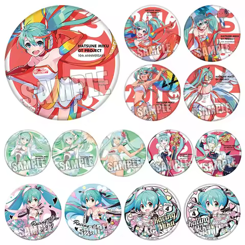 Hatsune Miku Racing Badge Pin 10th Anniversary Commemorative Collectible 2016-2019 F2 Limited Editio