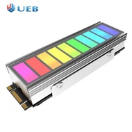 5V 3pin argb Sync M.2 NVMe SSD tản nhiệt với Silicone nhiệt Pad 2280 Ổ cứng lưu trữ thể rắn mát M.2