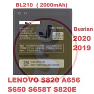 LENOVO A656/A606 /A766/S650 /S650/S658T/S820  S820E(BL210)(2000MAH)Li-ion Battery Ready stock