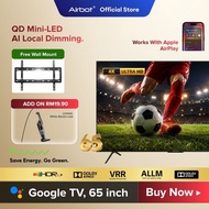 New Airbot Quantum Mini-LED/QLED | 4K 55/65 inch Google Smart AI TV Inbuilt Chromecast Dolby Atmos A