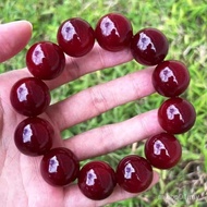 Full Translucent Emperor Blood Dragon Wood Northeast Pine Akiko Wood Bracelet Male Amber Wood Buddhi