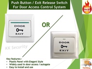 Push Button (Big)  / Exit Release Switch For Door Access Control / Autogate System - 1PC