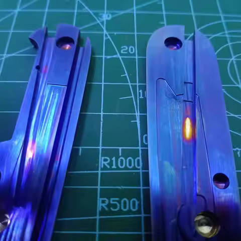 1 Pair Custom Made DIY TC4 Handle Scales for 91mm Victorinox Swiss Army Knife
